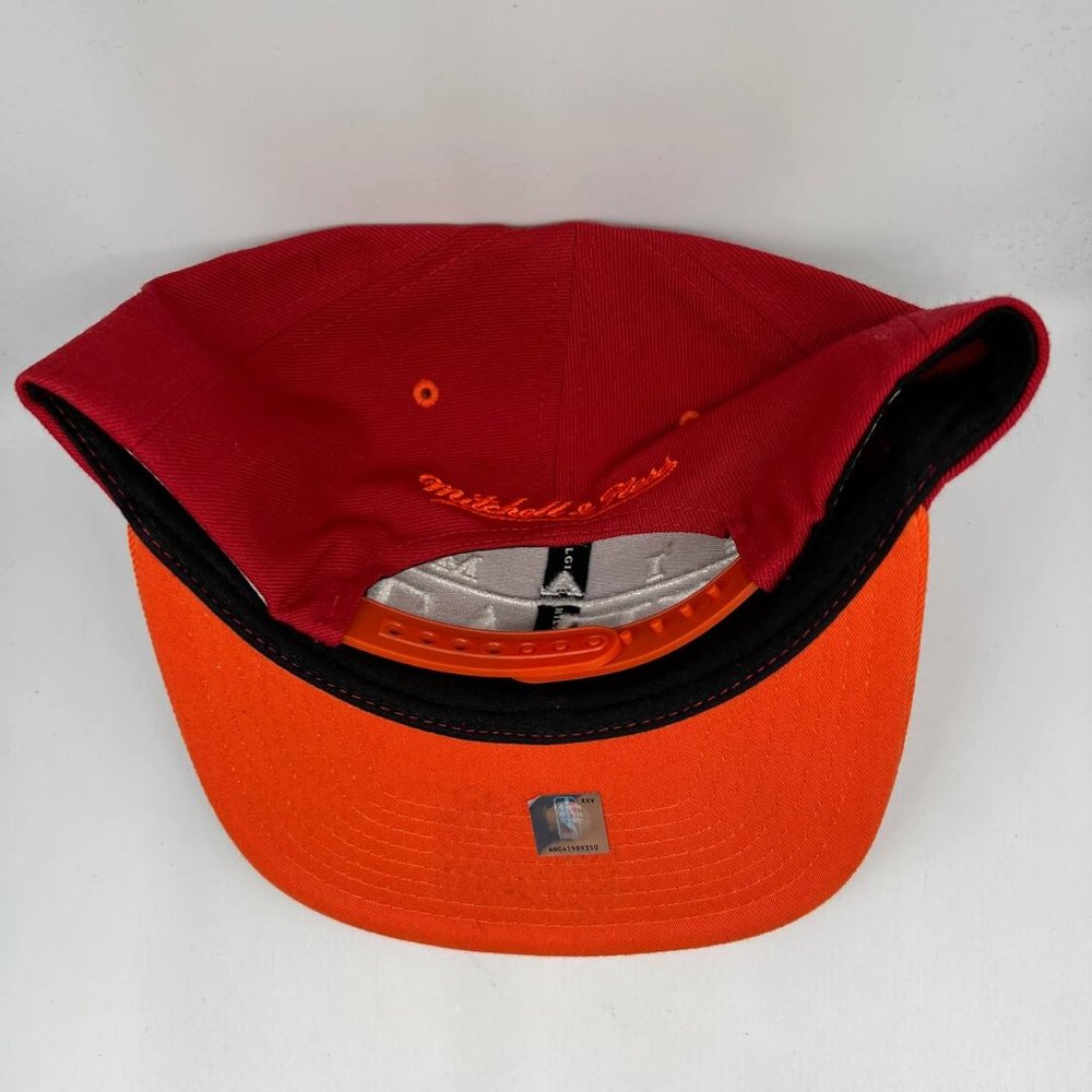 Miami Heat NBA Red Mitchell & Ness Hat Snapback Cap Men - Picture 4 of 7